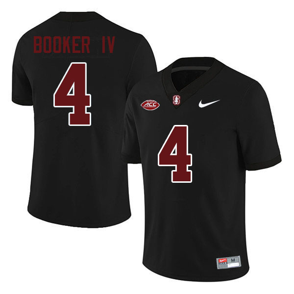 Thomas Booker IV Stanford Jersey,Stanford Cardinal #4 Thomas Booker IV Football Jersey-Black